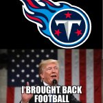 Titans Covid Trump