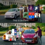 memes have evolved | MEMERS; MEMERS | image tagged in this good but this better,upvote if you agree,memes,nostalgia | made w/ Imgflip meme maker
