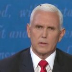 Pence fly on head