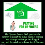 Upvotes Prayer