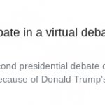 Trump virtual debate