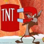 wile e coyote GIF Template