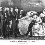 Abraham Lincoln on his deathbed