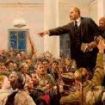 Lenin Addressing Crowd