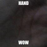 hand | HAND; WOW | image tagged in hand | made w/ Imgflip meme maker