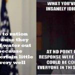 Trump on Water in Cali and response