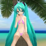 Bikini Miku at the Islands