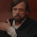 Luke Skywalker brushing shoulder