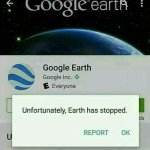 Earth has stopped working meme