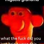 music | music: exists
miguels grandma | image tagged in what did you just bring upon this cursed land meme | made w/ Imgflip meme maker