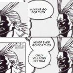 WHAT DO I GO FOR?!? | image tagged in all might,bnha | made w/ Imgflip meme maker