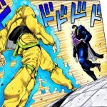 Jotaro approaching DIO