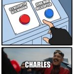 Red and blue button Meme Generator - Imgflip