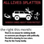 All Lives Splatter hypocrisy meme