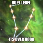 Skyrim skill tree | NOPE LEVEL; ITS OVER 9000 | image tagged in skyrim skill tree | made w/ Imgflip meme maker