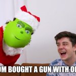 *internally screaming* | WHEN MOM BOUGHT A GUN WITH ONE BULLET | image tagged in internally screaming | made w/ Imgflip meme maker