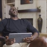 Michael Jordan laughing