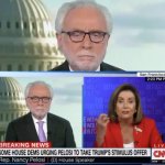 Wolf Blitzer berated by crazy Pelosi meme
