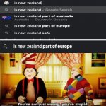 Your not just wrong your stupid | image tagged in your not just wrong your stupid,new zealand,europe | made w/ Imgflip meme maker