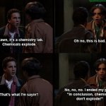 Chemicals don't explode