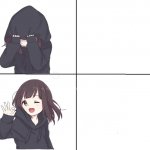 Anime girl hotline bling meme