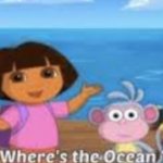 Dora and the ocean