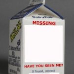 missing milk carton template