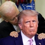 Biden Sniffing Trump meme