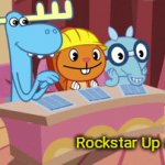 When you get invited as a rockstar to rock out... | Rockstar Up a Rock!!! | image tagged in gifs,happy tree friends,memes,rock and roll,rick roll,htf | made w/ Imgflip video-to-gif maker