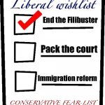 Liberal wishlist conservative fear-list 2020 meme