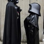 Darth Vader and Dark Helmet meme