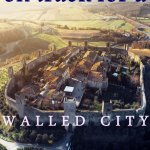 On track for a walled city