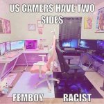 Femboy and Racist meme