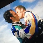 Ricky Bobby kissing