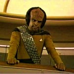 Worf at his station