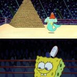 That one good meme | THE REST OF MY GARBAGE MEMES; THAT ONE MEME THAT DID REALLY WELL AND GOT A LOT OF UPVOTES | image tagged in spongebob hamburguer competition,funny,fun,funny memes,lol,meme | made w/ Imgflip meme maker