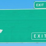 Blank Exit Sign