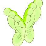 Frog Feet Template