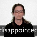 disappointed woman