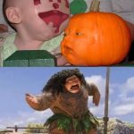 The baby and the pumpkin face swap | image tagged in what can i say except aaaaaaaaaaa,baby,pumpkin,face swap,funny,memes | made w/ Imgflip meme maker