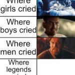 where (blank) cried meme