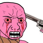 Pink Suicidal Wojak meme