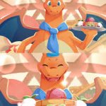 Pokemon Cafe Mix Happy Charizard meme