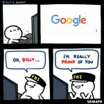 billy searches google