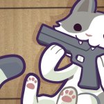 Cat with a Gun meme