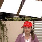 MAGA Corporate needs you to find the differences meme
