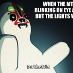 SCP 173 | WHEN THE MTF TRY BLINKING ON EYE AT A TIME BUT THE LIGHTS WENT OFF | image tagged in scp 173 | made w/ Imgflip meme maker