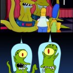 Bad Pun Simpsons Aliens meme