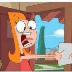 candace screaming at paper