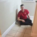 In thr corner